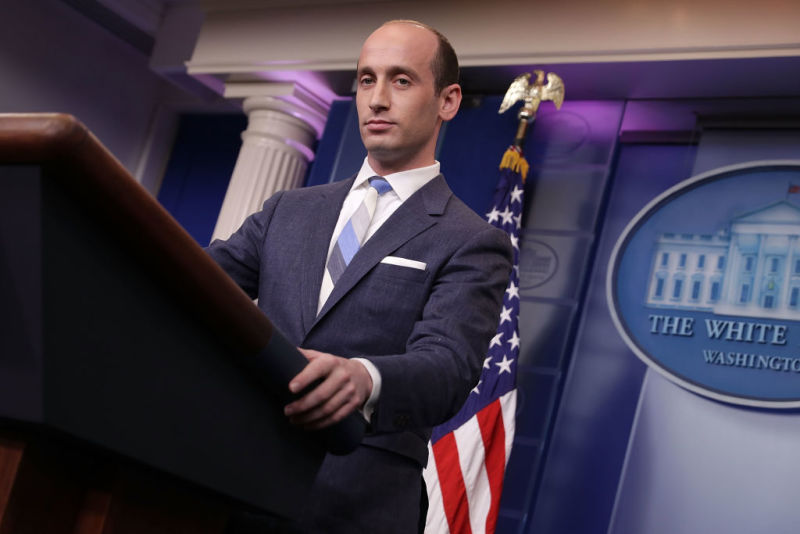 Stephen Miller, senior adviser to the president on Aug. 2, 2017. (Chip Somodevilla/Getty Images)